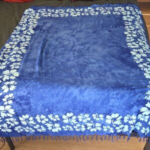 Hawaiian Navy Floral Swim Sarong